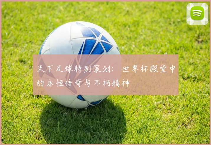 天下足球特别策划：世界杯殿堂中的永恒传奇与不朽精神